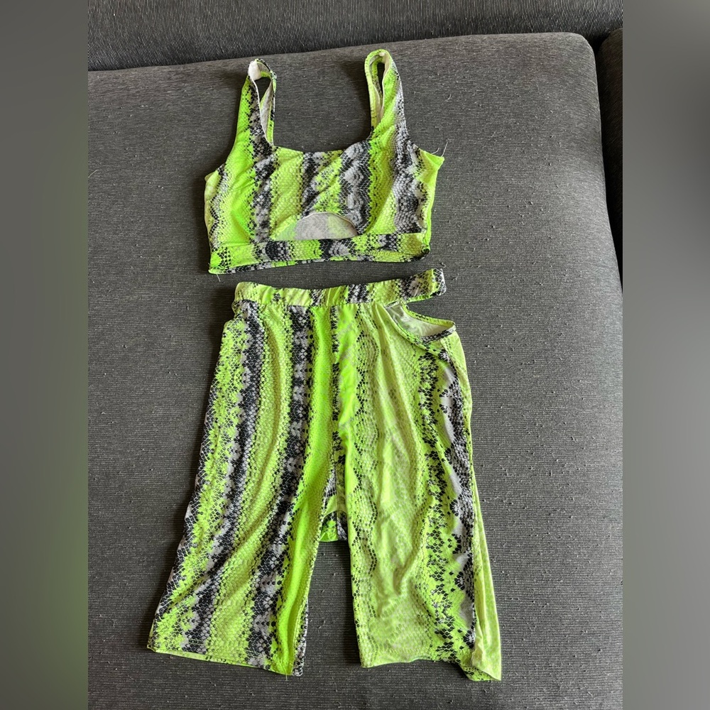 2 piece green summer set